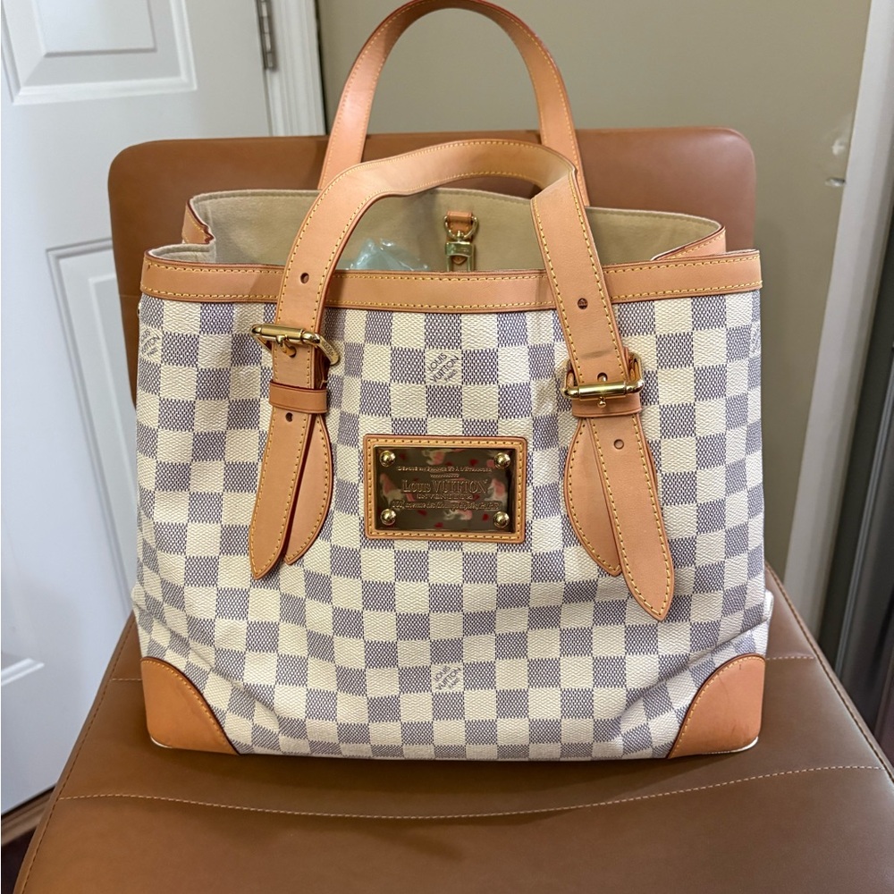 EUC Louis Vuitton Damier Azure Hampstead MM